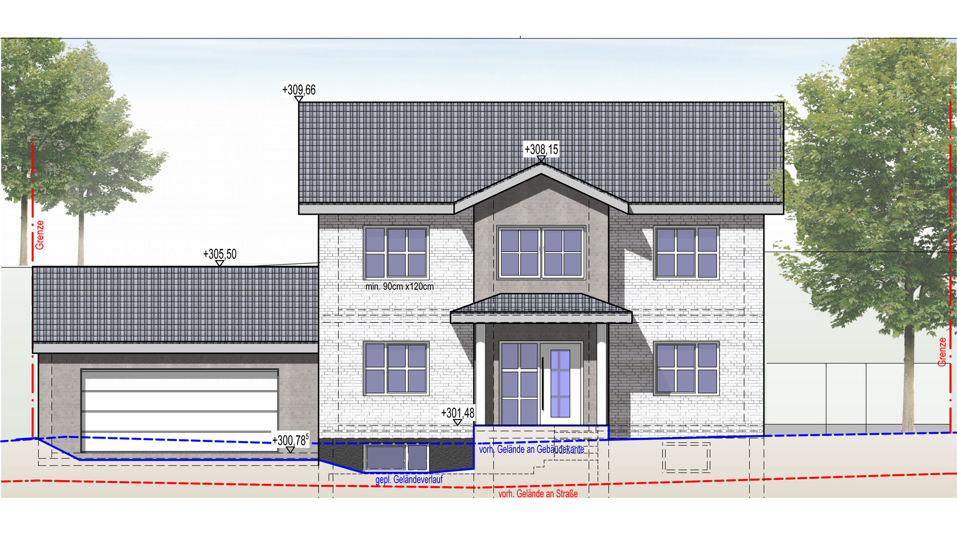263 753 - Morsbach: Baugrundstück mit genehmigter Planung